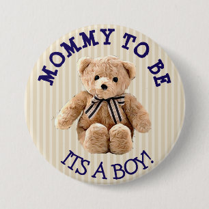 Mama zum zu sein, Teddybär-Babyparty-Knopf Button