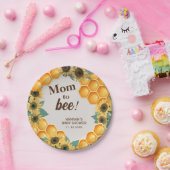 Mama zur Baby-Dusche mit gelber Sonnenblume Pappteller (Party)