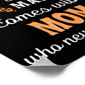 Mama zur Bewusstseinsbildung bei Leukämie Poster (Ecke)