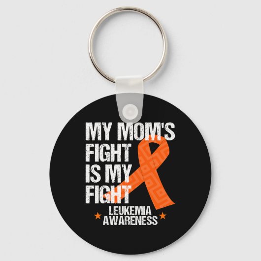 Mama zur Bewusstseinsbildung Fight Orange Ribbon G Schlüsselanhänger (Vorderseite)