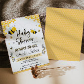 Mama zur Einladung der Babydusche gelb-neutral