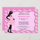 Mama zur Einladung von Babyduschen (Vorne/Hinten)