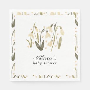 Mama zur eleganten Blütendusche Serviette