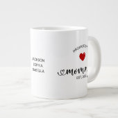 Mama zur Mama befördert Jumbo-Tasse (Vorderseite Rechts)