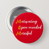 Mama zur Motivierung eines offenen, barmherzigen T Button (Vorne & Hinten)