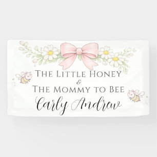 Mama zur rosa Biene Baby Shower Namensbanner Banner