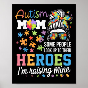 Mama zur Sensibilisierung für Autismus Poster