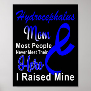 Mama zur Sensibilisierung für Blue Ribbon Mutterun Poster