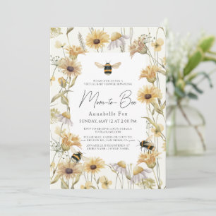Mama zur virtuellen Babydusche von Bee Chamomile & Einladung
