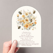 Mama zur Wildblume Blumenpaare Babydusche Acryleinladungen (Insitu (Handheld))