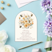 Mama zur Wildblume Blumenpaare Babydusche Acryleinladungen (Insitu (Hochzeit))