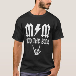 Mama zwei der Knochenkeletterfamilie Geburtstagski T-Shirt