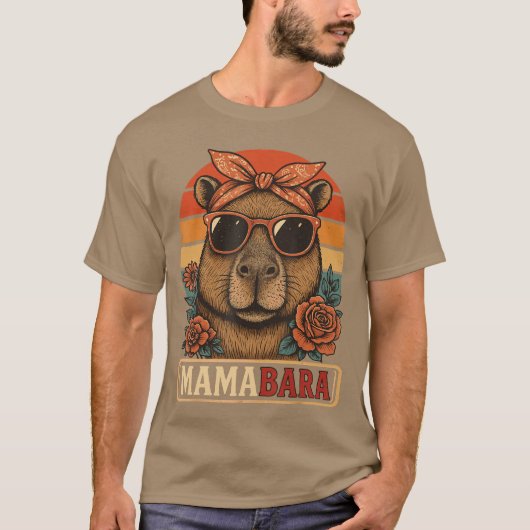 Mamabara Capybara Mother boy T-Shirt (Vorderseite)