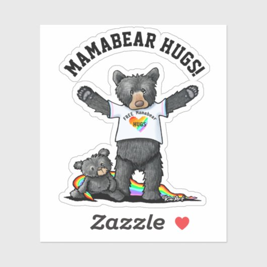 Mamabear Hugs Sticker (Blatt)