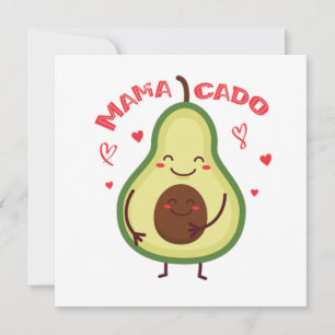 Mamacado Avocado Schwanger Mutter Einladung