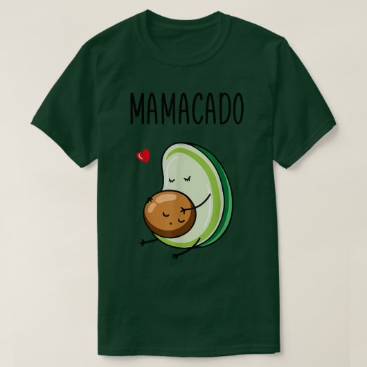 Mamacado Avocado Schwangere Mama Schwangerschaft A T-Shirt (Design vorne)