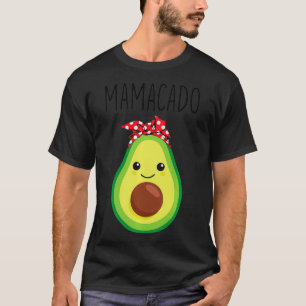Mamacado Avocado Unordentlicher Knoten Schwangere  T-Shirt