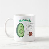 Mamacado Funny Avocado Mama Design - Niedliches Pu Kaffeetasse (Links)