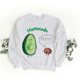 Mamacado Funny Avocado Mama Design - Niedliches Pu Sweatshirt
