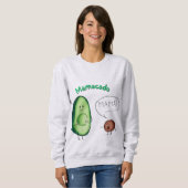 Mamacado Funny Avocado Mama Design - Niedliches Pu Sweatshirt (Vorne ganz)