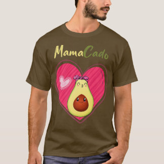 Mamacado Funny Niedlich Avocado Schwangere Mama Sc T-Shirt