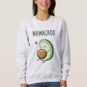 MAMACADO Lustiges Schwangerschafts-T-Shirt | Avoca Sweatshirt (Vorderseite)