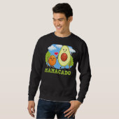 Mamacado Mama Avocado mit Samen Vegane Mama Mutter Sweatshirt (Vorne ganz)