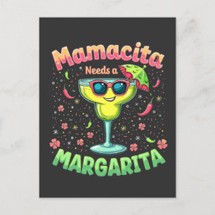 Mamacita benötigt ein Party von Margarita Cinco De Postkarte