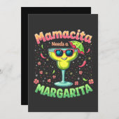 Mamacita benötigt ein Party von Margarita Cinco De Save The Date (Vorne/Hinten)