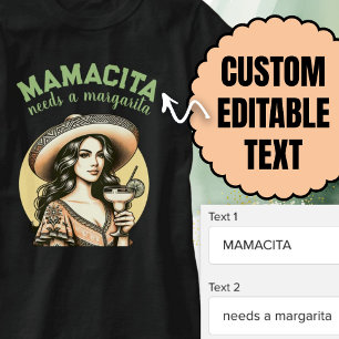 Mamacita braucht ein Margarita Retro Limon T-Shirt