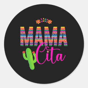 Mamacita Cinco De Mayo 5 De Mayo Cactus Fiesta Wom Runder Aufkleber