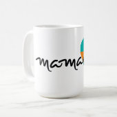 Mamacita ・ Herz der 80 Kaffeetasse (Vorderseite Links)
