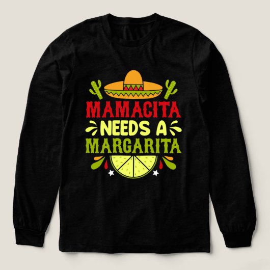 mamacita-needs-margarita-cinco-de-mayo-typography- Tri-Blend shirt (Design Vorderseite)