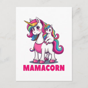 Mamacorn - Die magische Einhorn-Mama Feiertagspostkarte