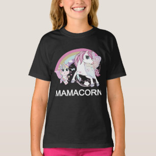 MamaCorn - Einhorn Mommy and Baby, Muttertag T-Shirt