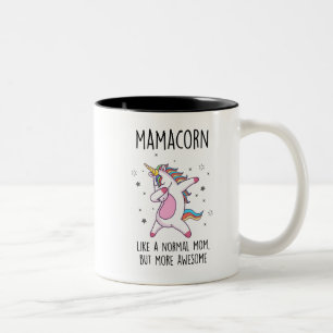 Mamacorn Mama Unicorn Zweifarbige Tasse