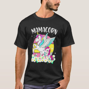 Mamacorn Niedliche Einhorn-Mama Kostüm Muttertag 9 T-Shirt