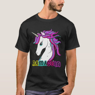 Mamacorn Niedliche Einhorn-Mama Kostüm Muttertag T-Shirt