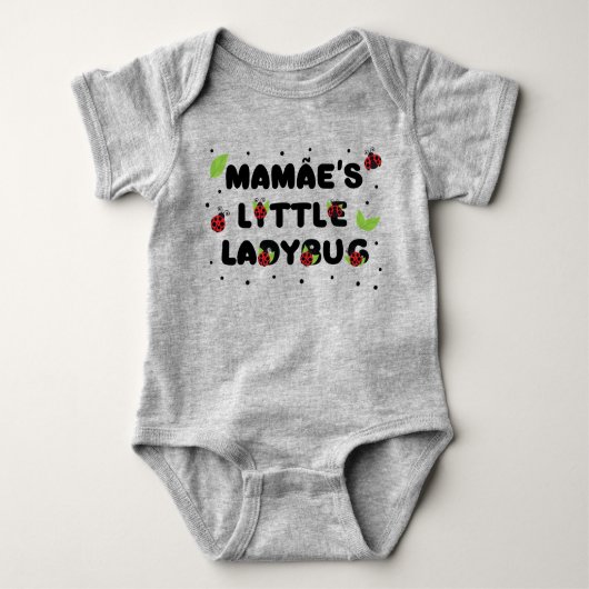 Mamães Kleine Ladybug - Niedlich Baby Strampler (Vorderseite)