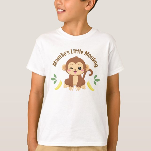 Mamães kleiner Affe T-Shirt (Vorderseite)