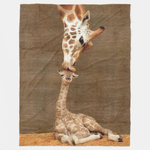 MAMAGIRAFFE KÜSST IHR BABY FLEECEDECKE