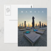 Mamaia Beach in the evening postcard Postkarte (Vorne/Hinten)