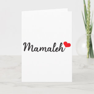 Mamaleh für jüdische Mutter Hanukkah Muttertag Chr Karte