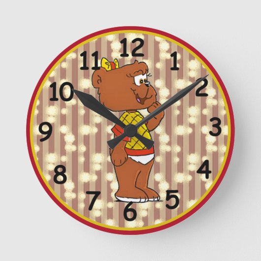 Mamamacanz Round Clock Runde Wanduhr (Vorderseite)