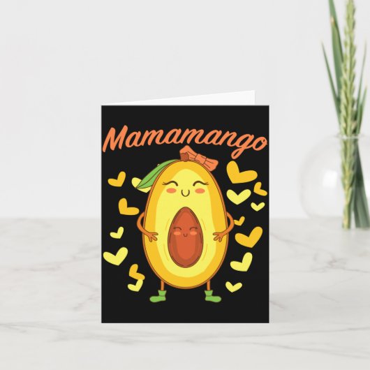 Mamamango Mutter Muttertag Frauen Schwangerschaft Karte (Vorderseite)