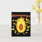 Mamamango Mutter Muttertag Frauen Schwangerschaft Karte (Gelbe Blume)