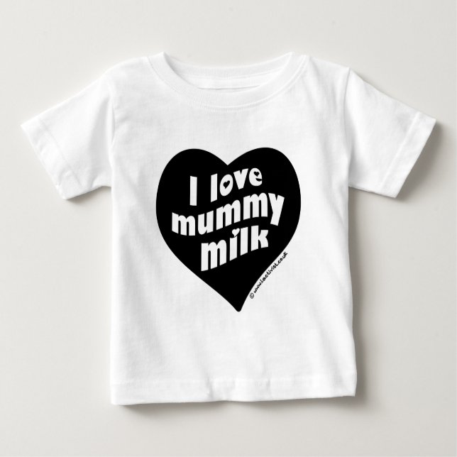 Mamamilch der Liebe I Baby T-shirt (Vorderseite)