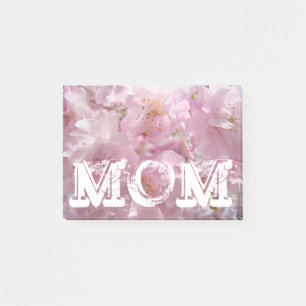 MAMApost-itanmerkungen rosa Blüten-Blumen-Mütter Post-it Klebezettel
