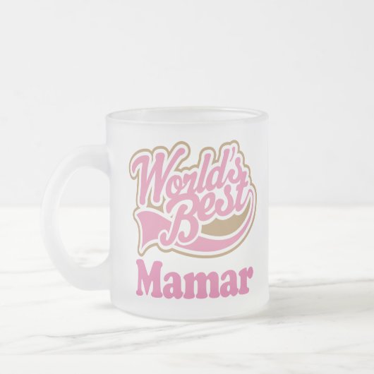 Mamar Geschenk-Rosa Mattglastasse (Links)