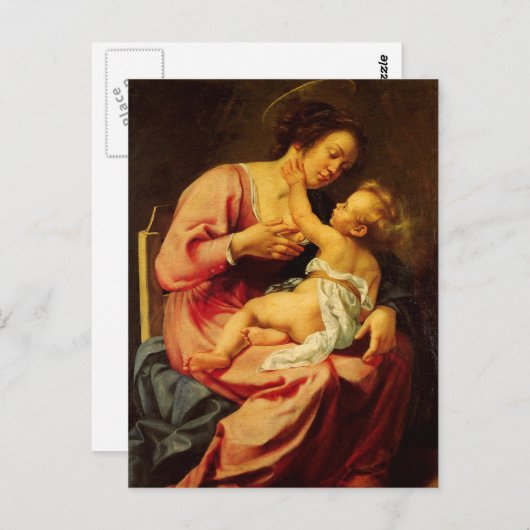 Mamarbrust Postkarte (Vorne/Hinten)